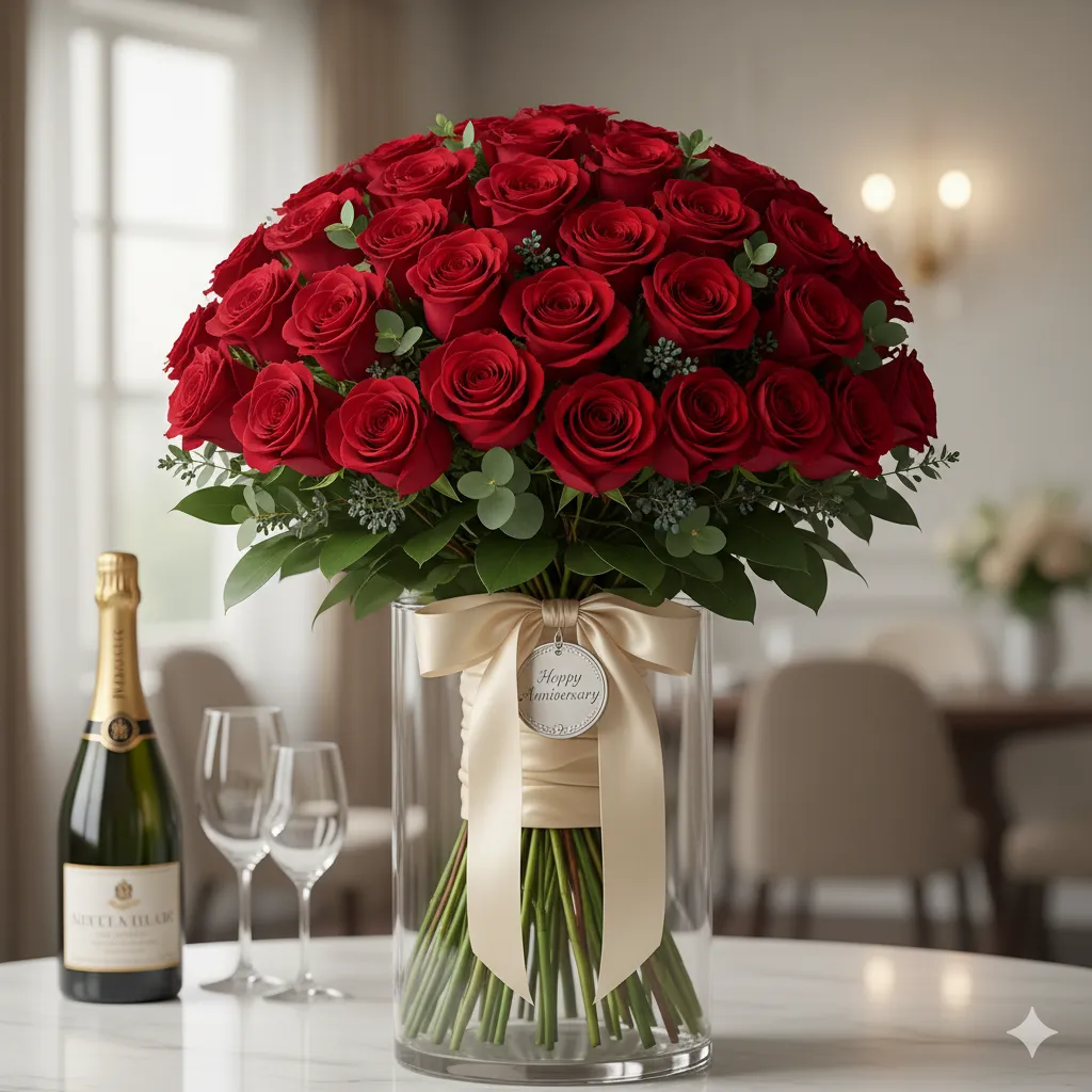 Anniversary celebration bouquets